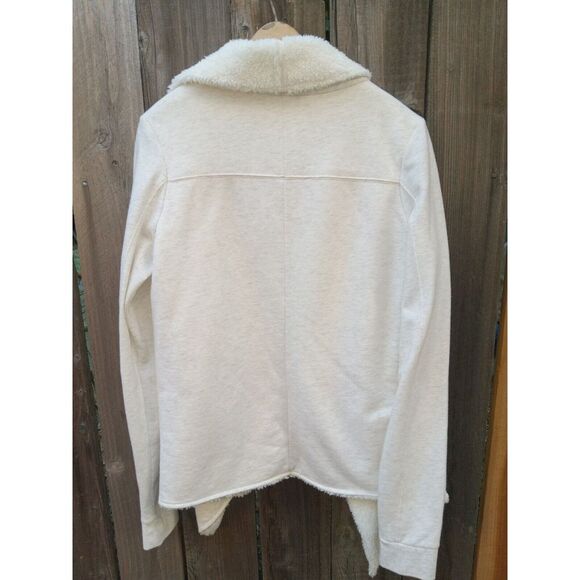 Gaiam Compass‎ Sherpa Open-Front Wrap Yoga Cardigan w/ Pockets Size Large - Picture 2 of 6